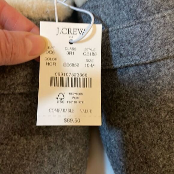 J.Crew Cream Fleece Slippers - Picture 6 of 7